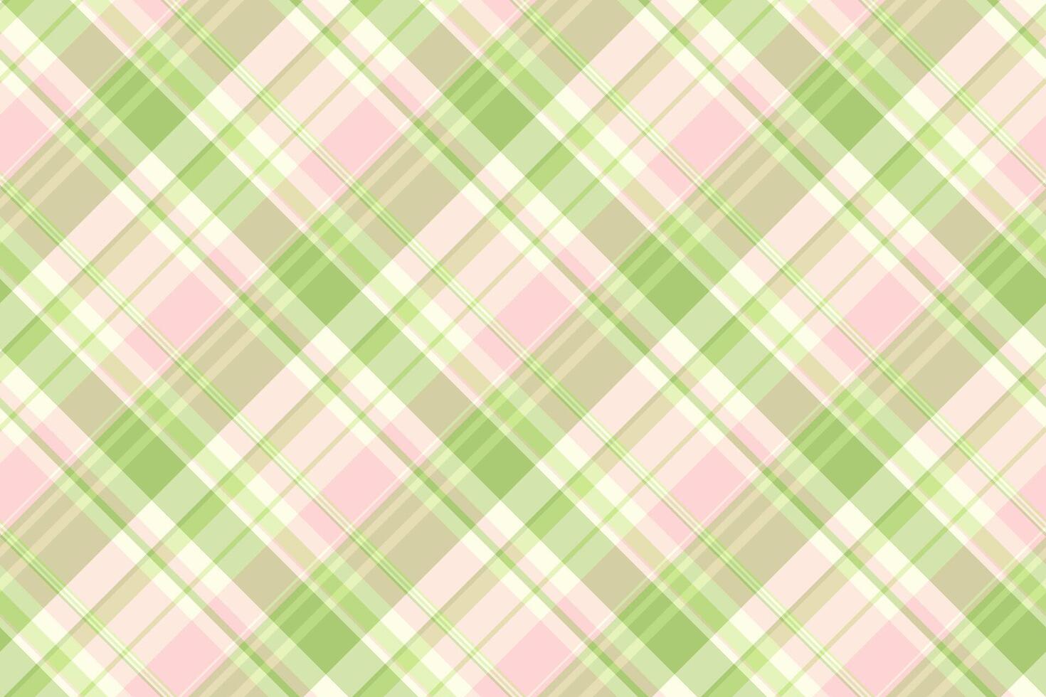 Model texture background tartan, messy fabric check textile. Preppy seamless plaid pattern in light and misty rose colors. vector