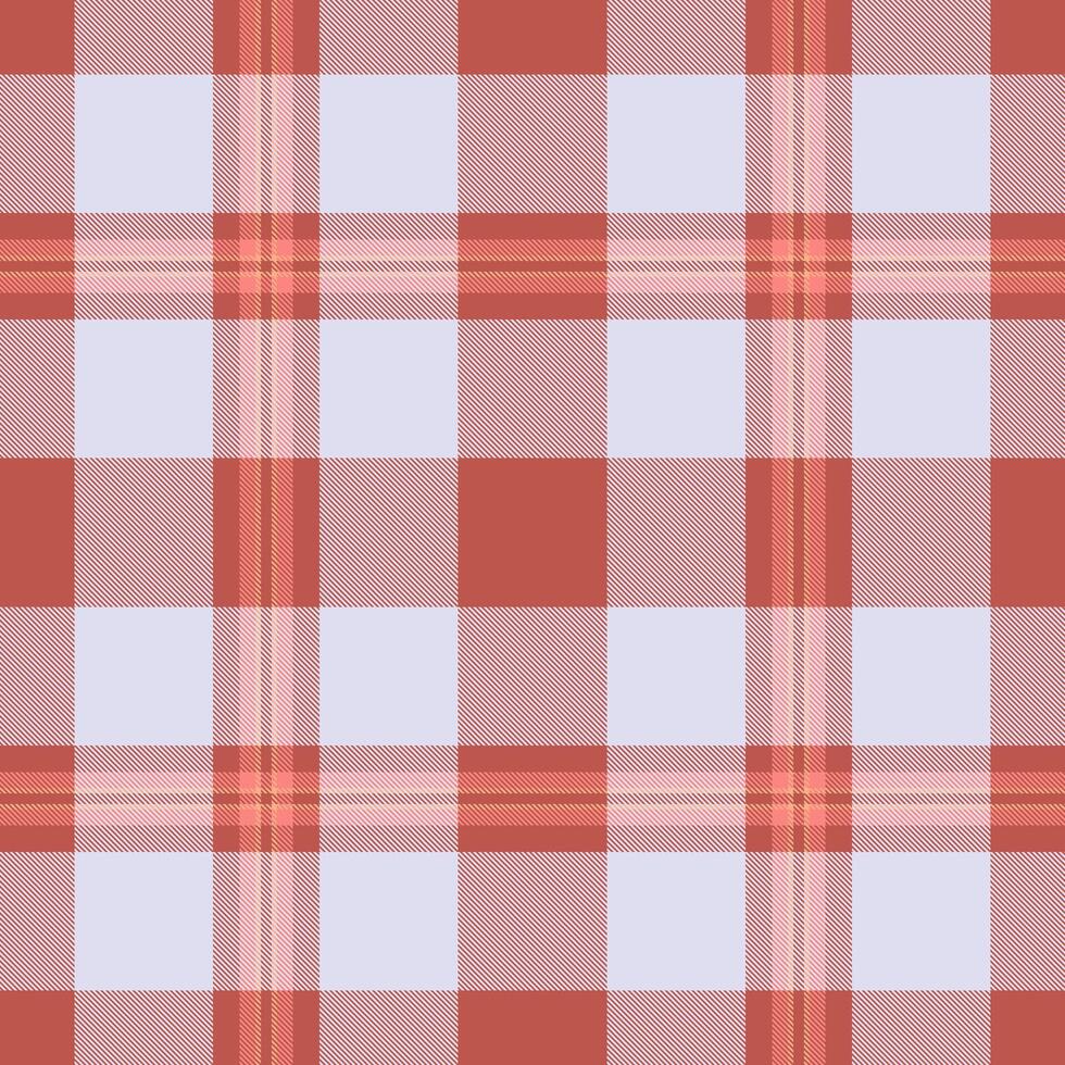 Flannel pattern fabric tartan, podium seamless check . Home textile plaid texture background in red and white colors. vector