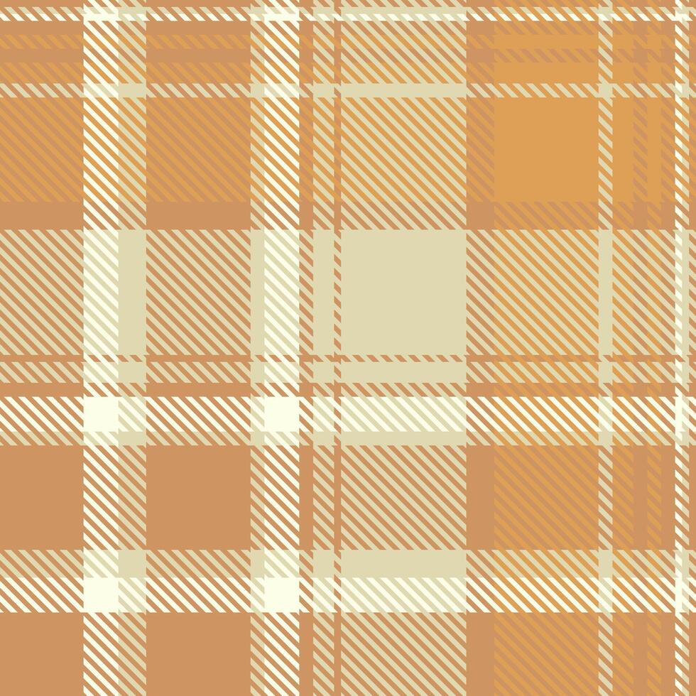 Subtle beige and orange plaid pattern. Perfect for autumnal designs, textiles, or website backgrounds. vector