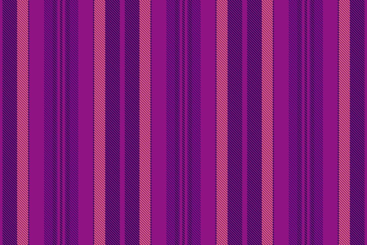 Shop stripe texture vertical, panel background lines textile. Carpet seamless fabric pattern in magenta and dark colors. vector