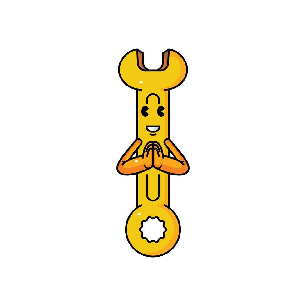 combination pliers mascot logo vector