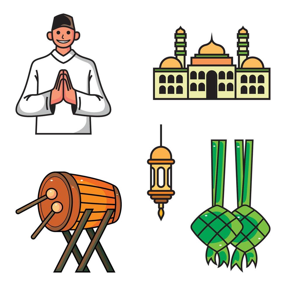 symbol of the Muslim holiday, Eid al-Fitr vector