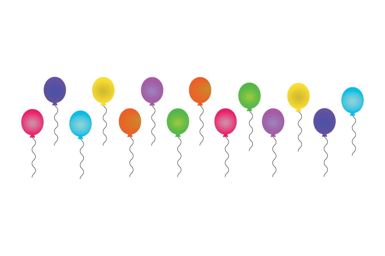 Floating Balloon Bunch for Party Invitations, festive balloon bunch, balloon bunch , party balloon vector