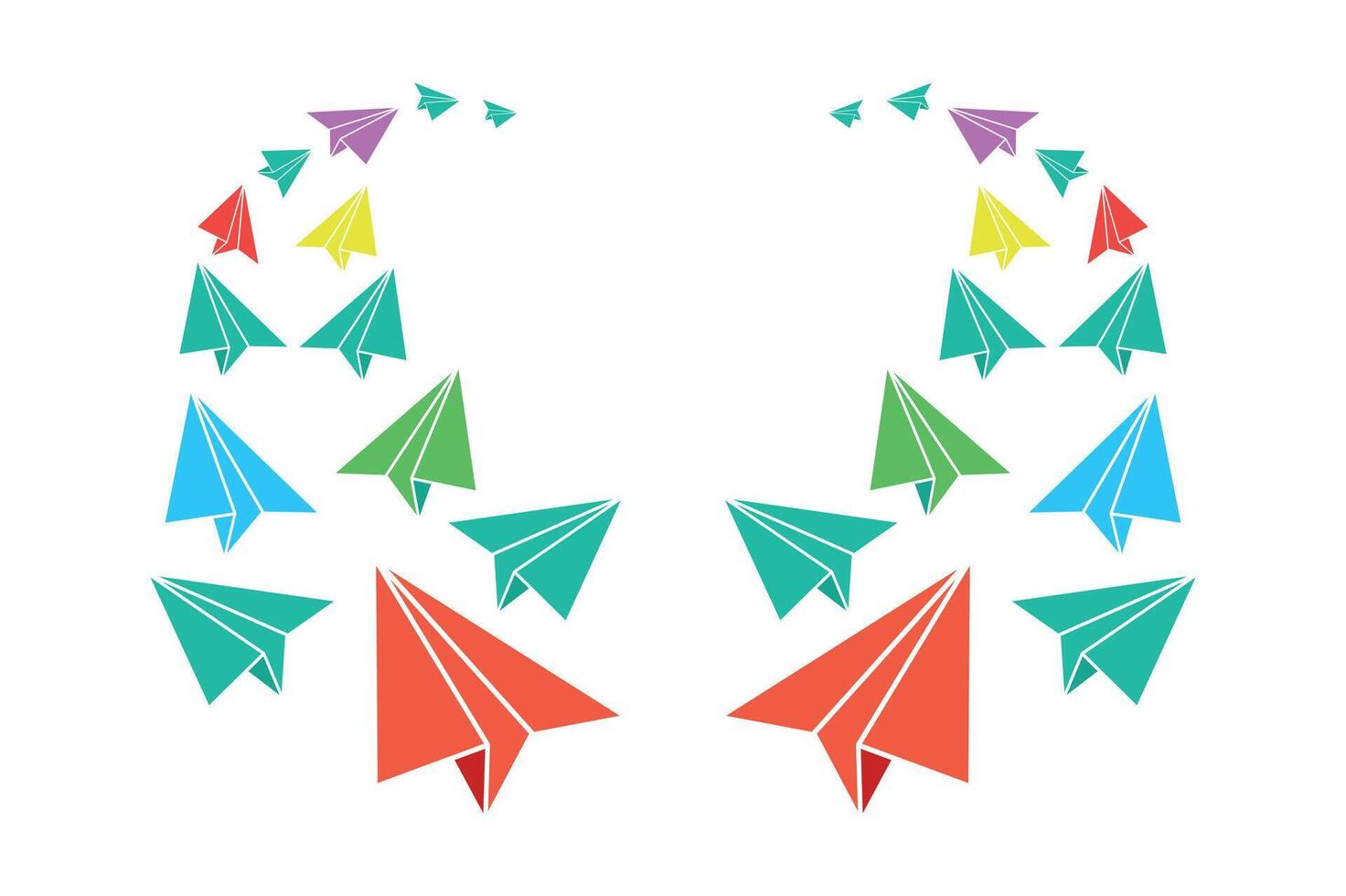 Paper Airplanes Design, paper airplane , paper plane clipart, outline paper airplanes vector