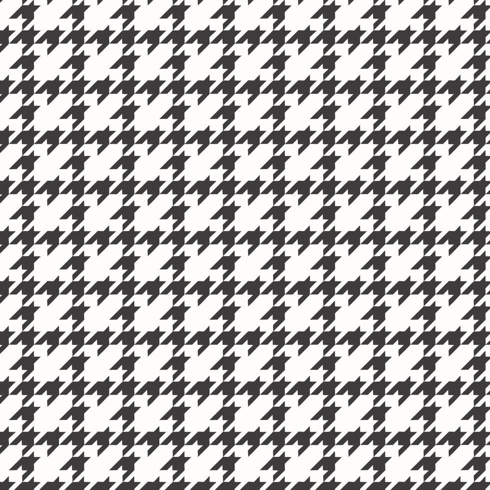 Houndstooth pattern. Black and white background. vector