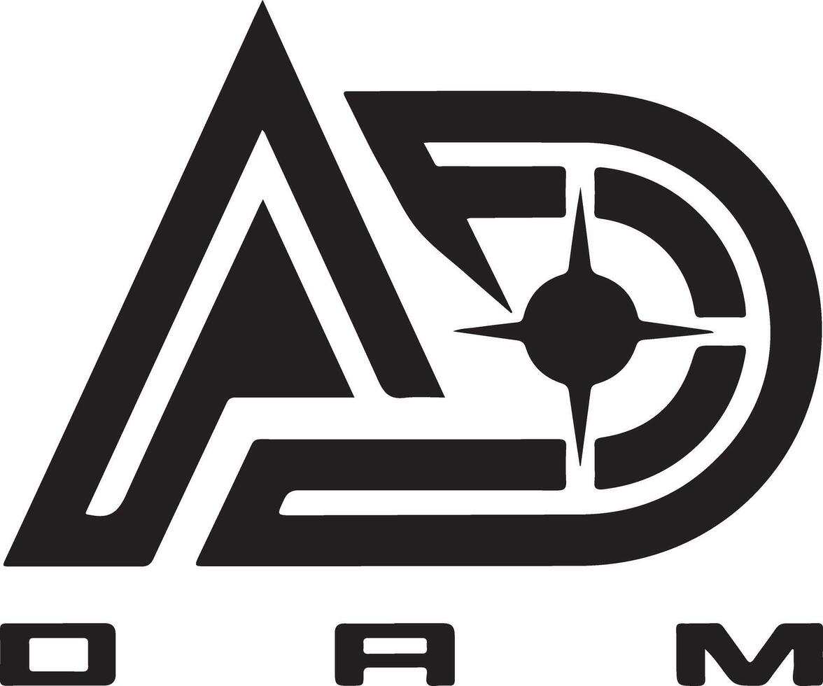 The logo for company with Letter AD vector