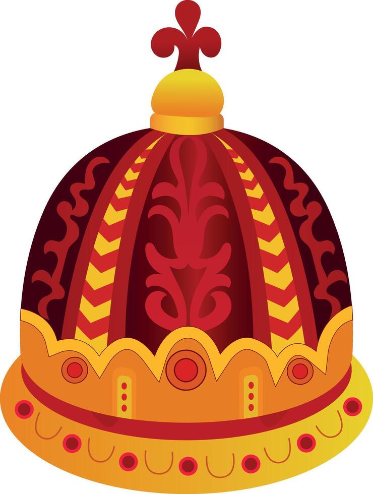 A flat style illustration of asian traditional hat vector