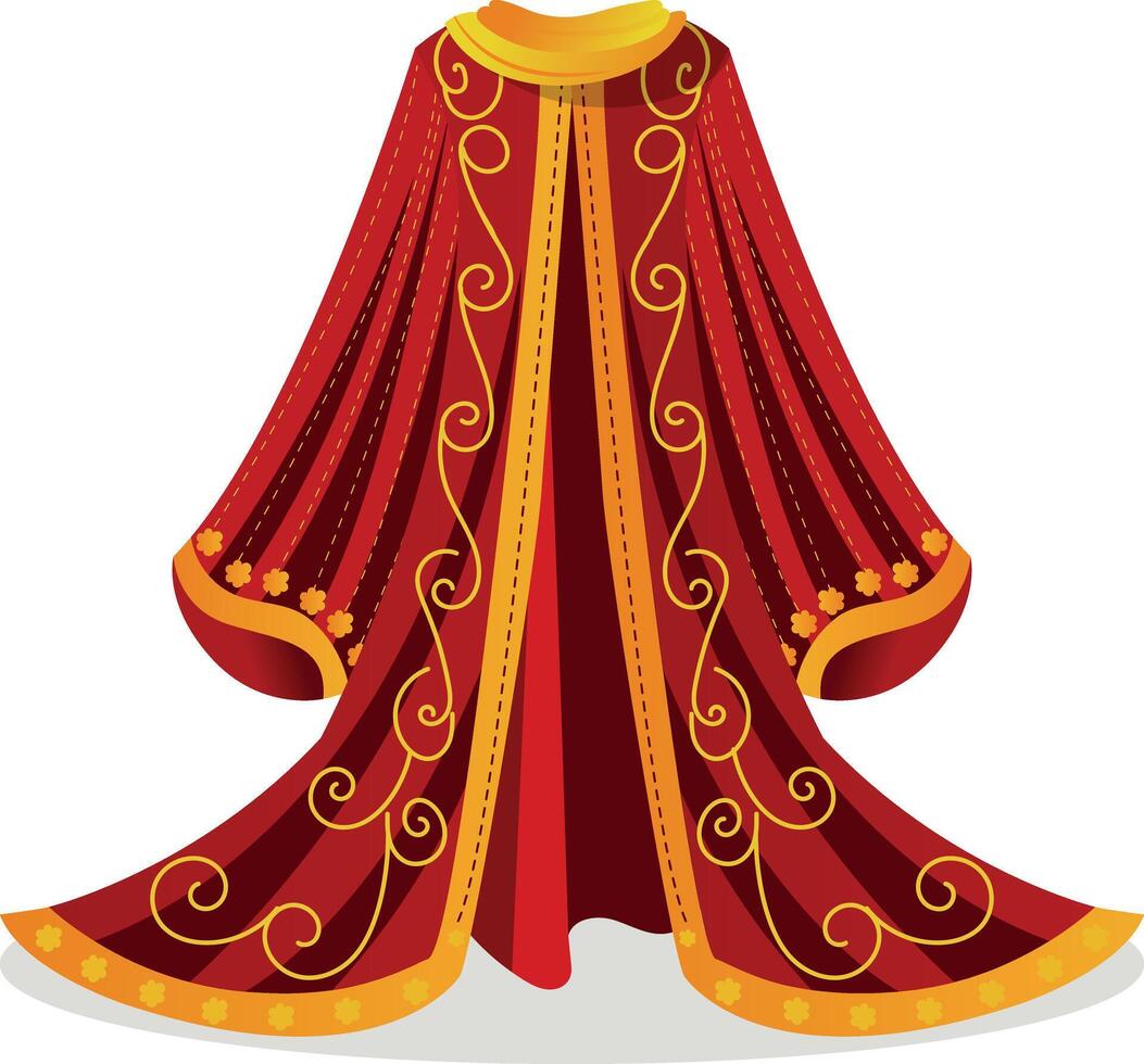 Cultural Chinese attire flat style illustration vector