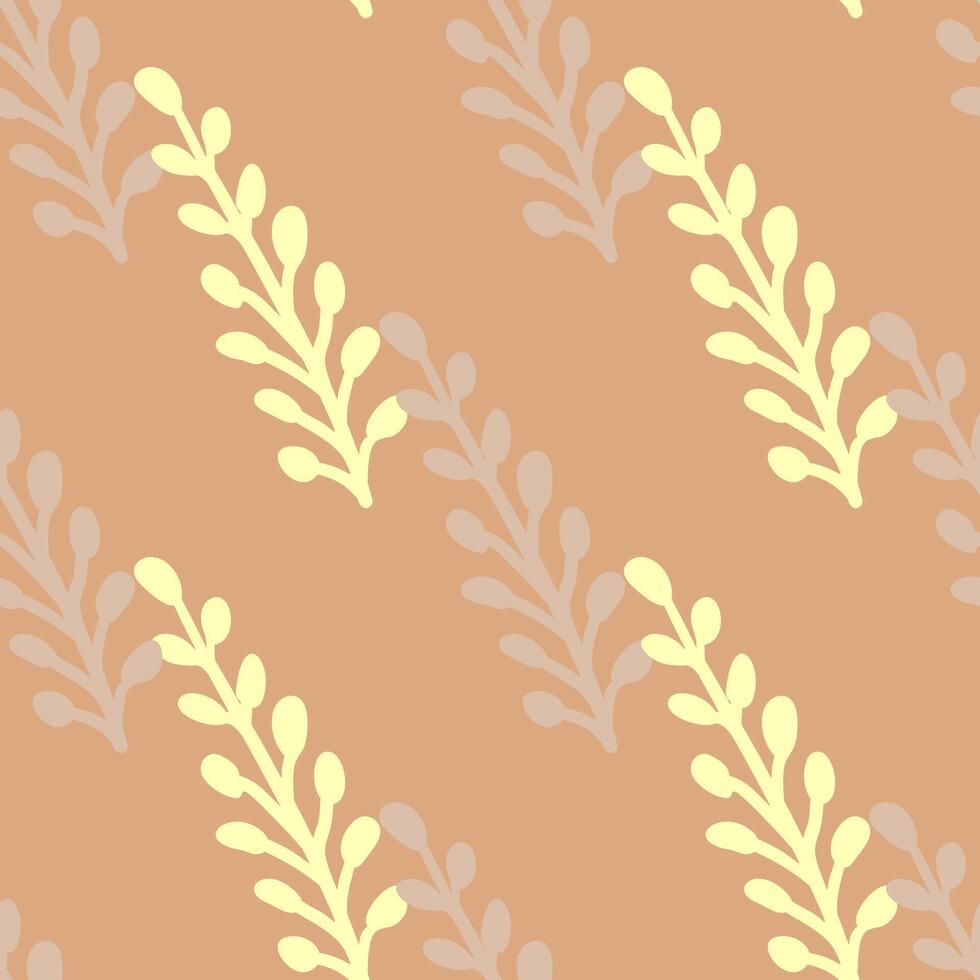 Stylish seamless leaf pattern with a modern twist vector