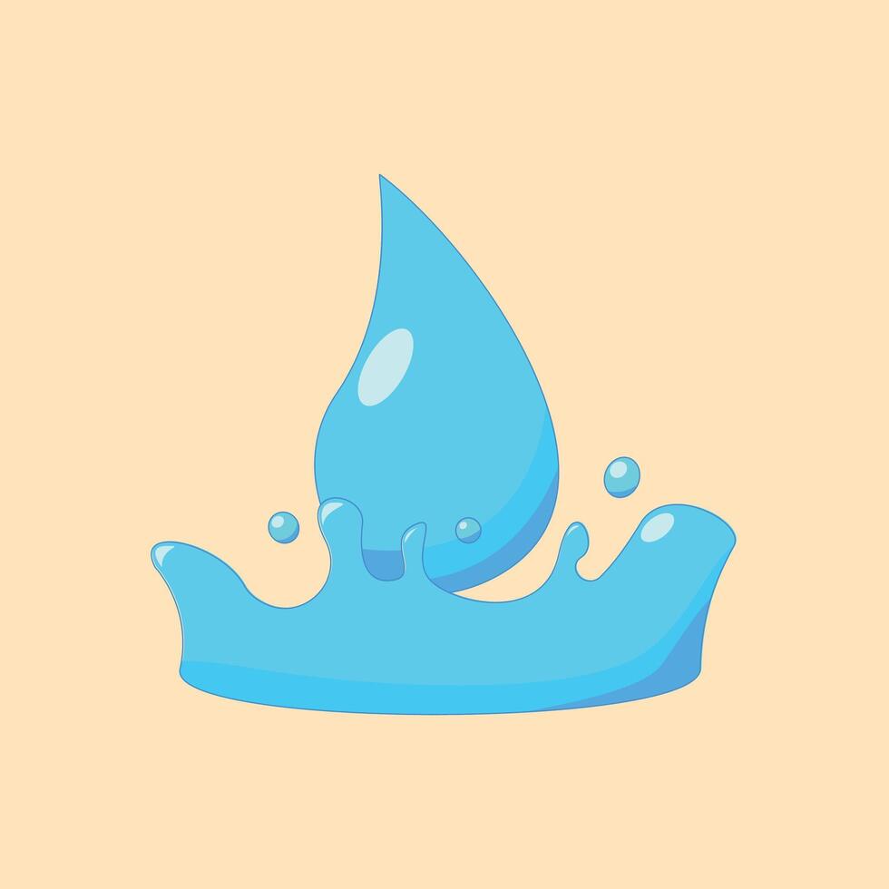 Water Splash Illustration Background vector
