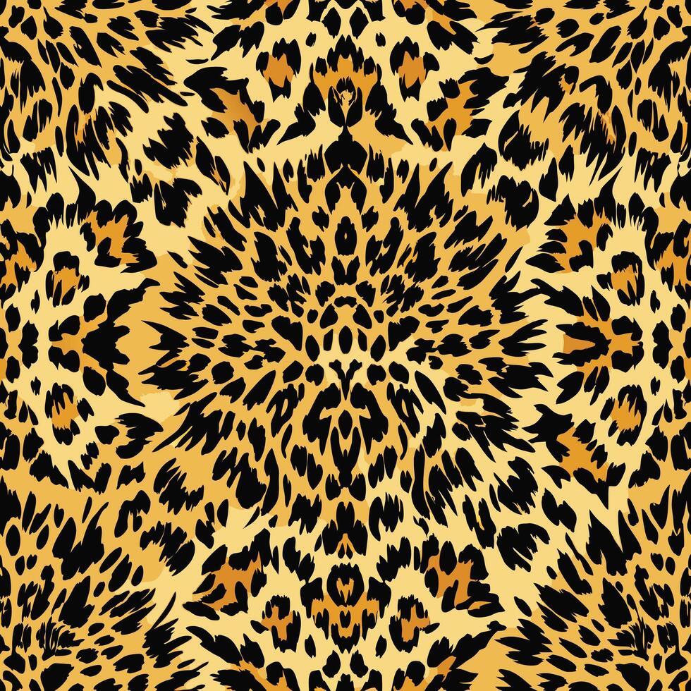 a leopard print fabric pattern vector
