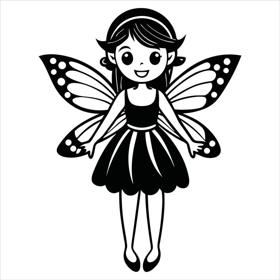 Adorable Spring Fairies Clipart vector