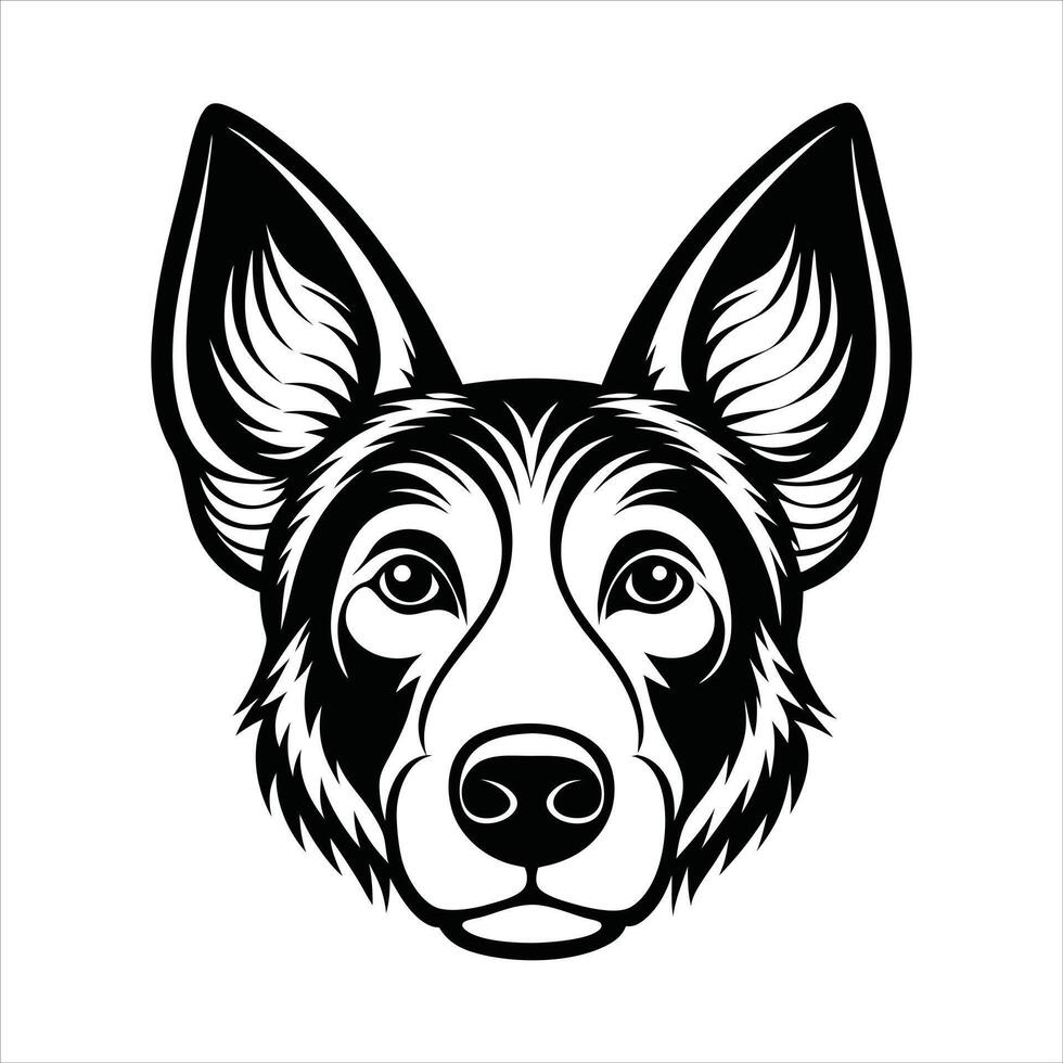 Snuggly Puppy Ears Design vector
