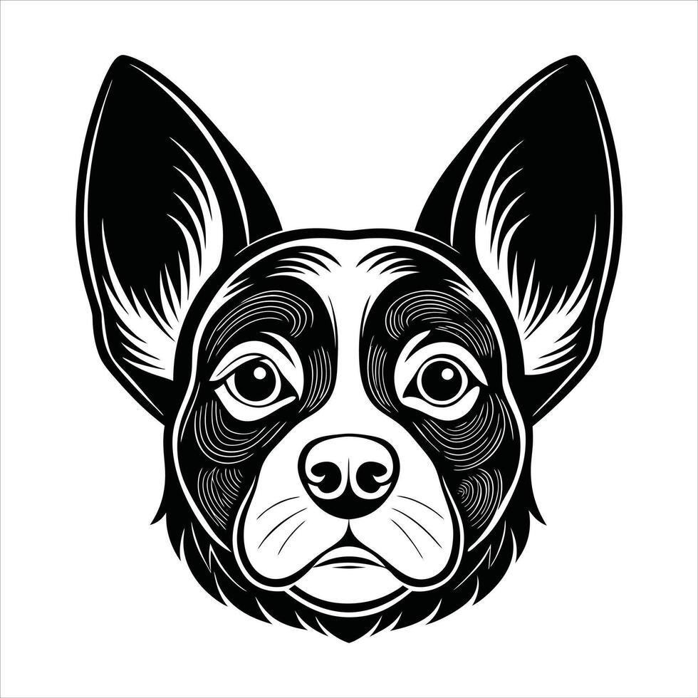 Perky Dog Ears Icon vector