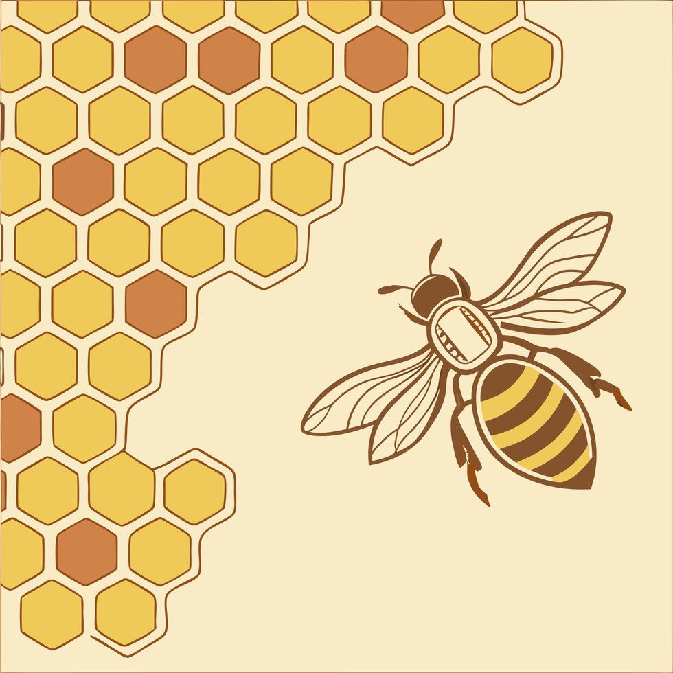 Classic Honeycomb Repeat Pattern vector