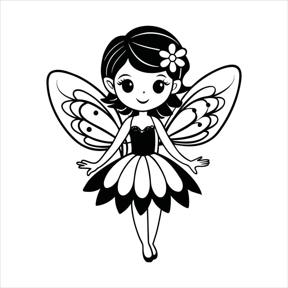 Lovely Spring Fairies with Flowers vector