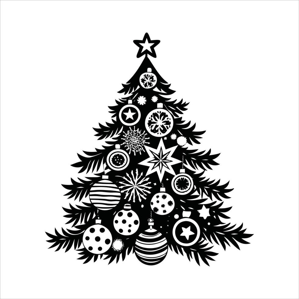 Christmas Tree Glow Clipart vector