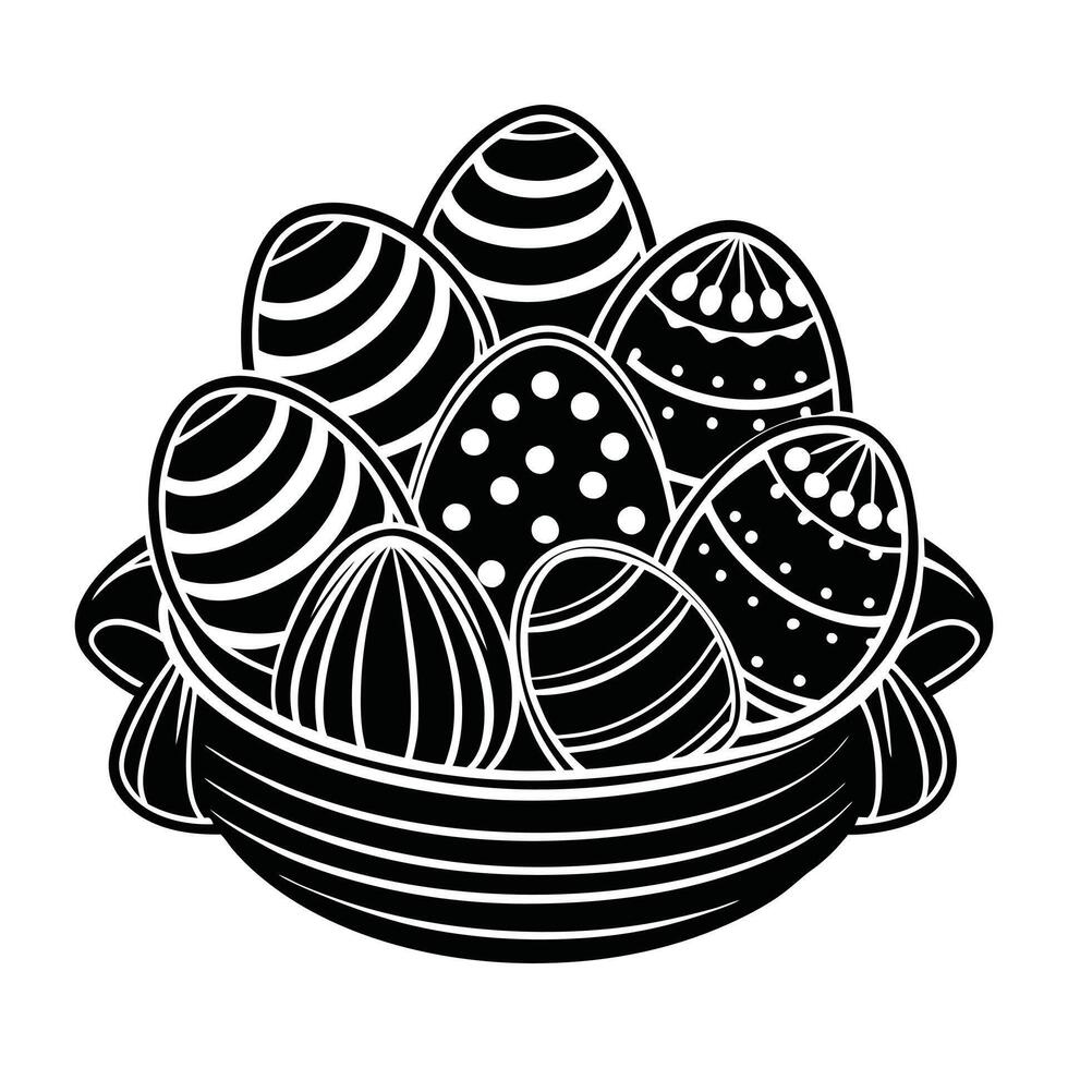 Golden Easter Egg Designs vector