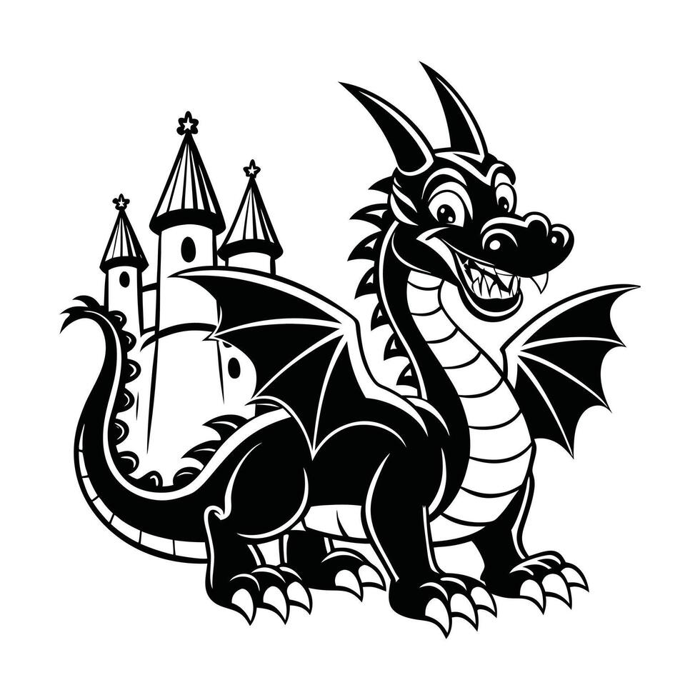 Majestic Dragons Clipart Bundle vector