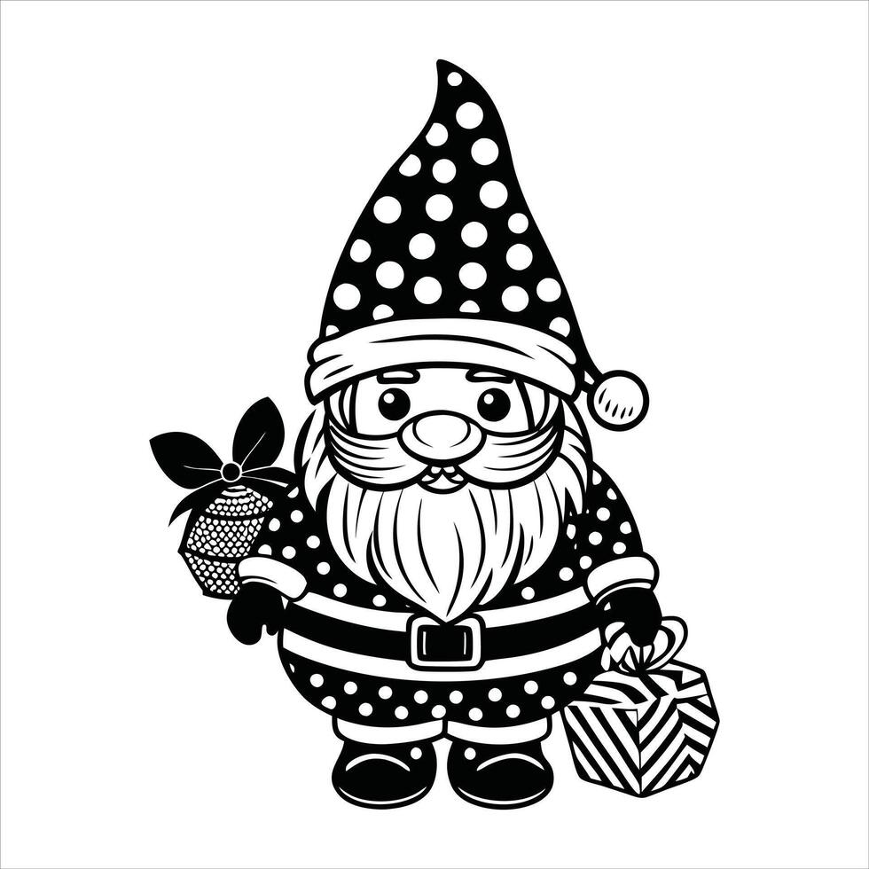 Snowy Gnome Christmas Adventure vector