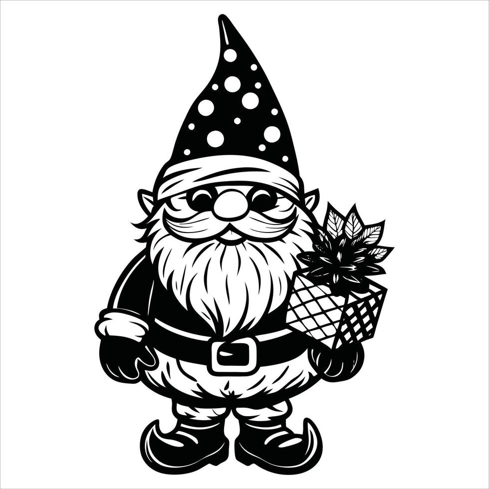 Enchanted Christmas Gnome Bundle vector
