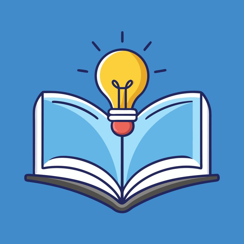 Educational Open Book Icon for Learning vector