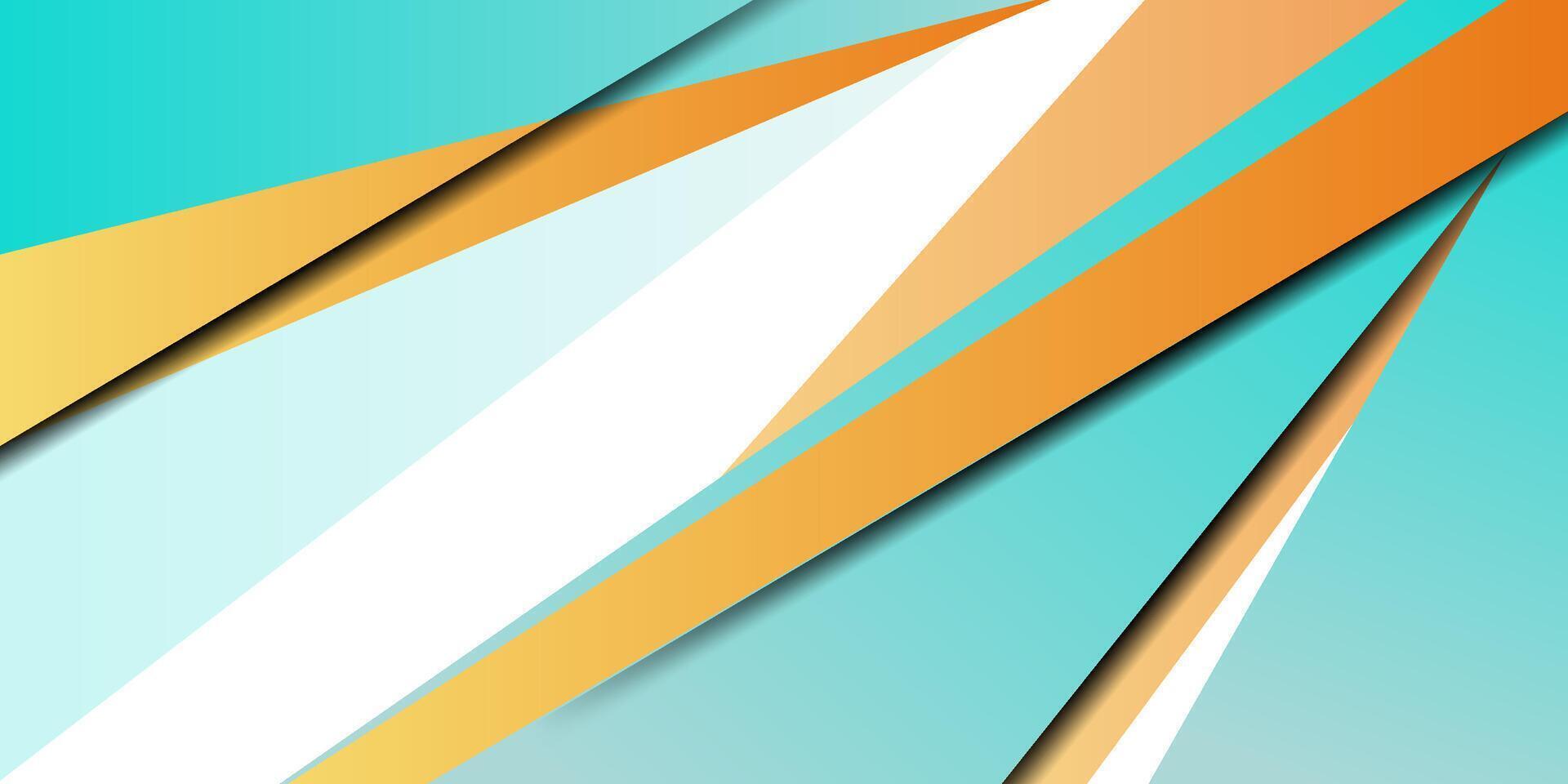 Artificial intelligence technology background. green and orange digital technology. eps10 vector