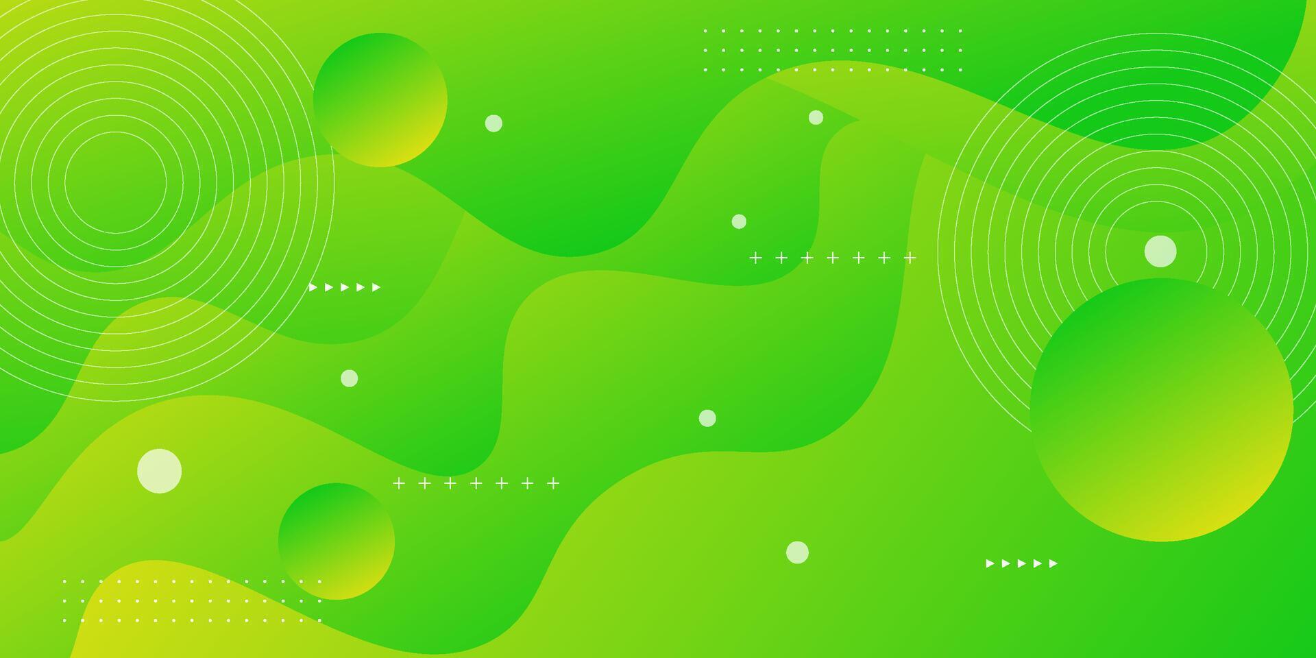 Abstract colorful bright green gradient wave pattern background. Trendy shape pattern background. Eps10 vector