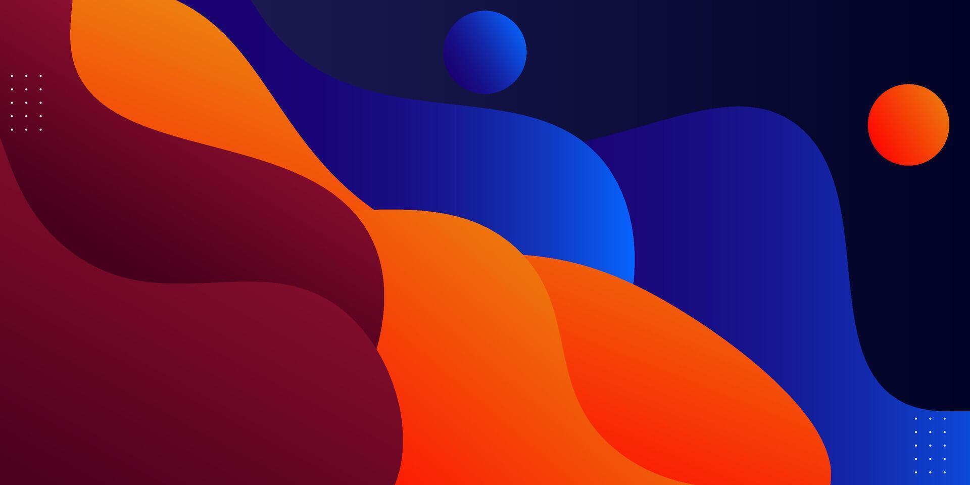 abstract simple minimal blue, orange and red gradient wavy light background design. eps10 vector