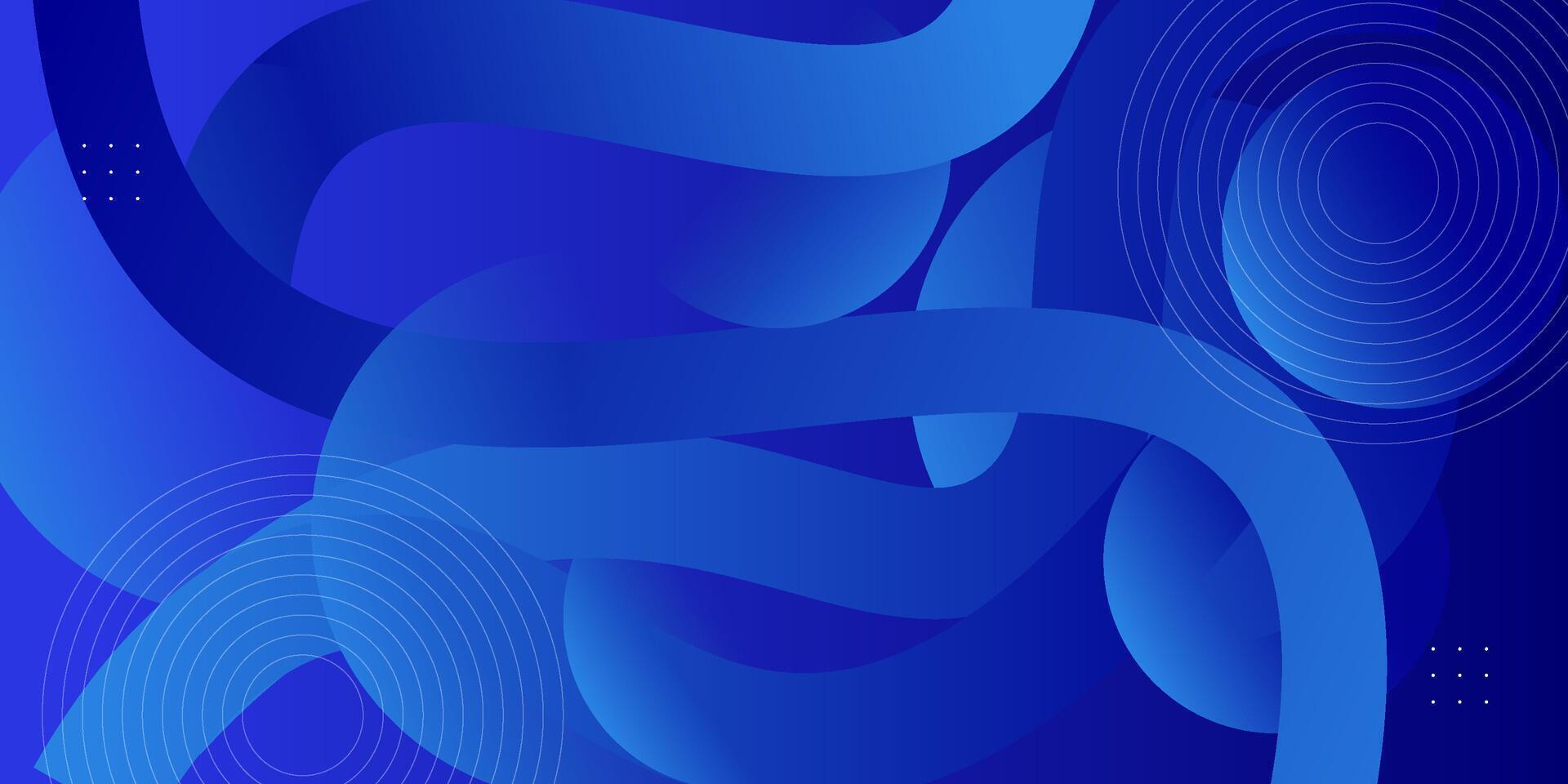 Abstract geometric 3D background with blue color design background. Colorful blue line wave pattern element. Eps10 vector