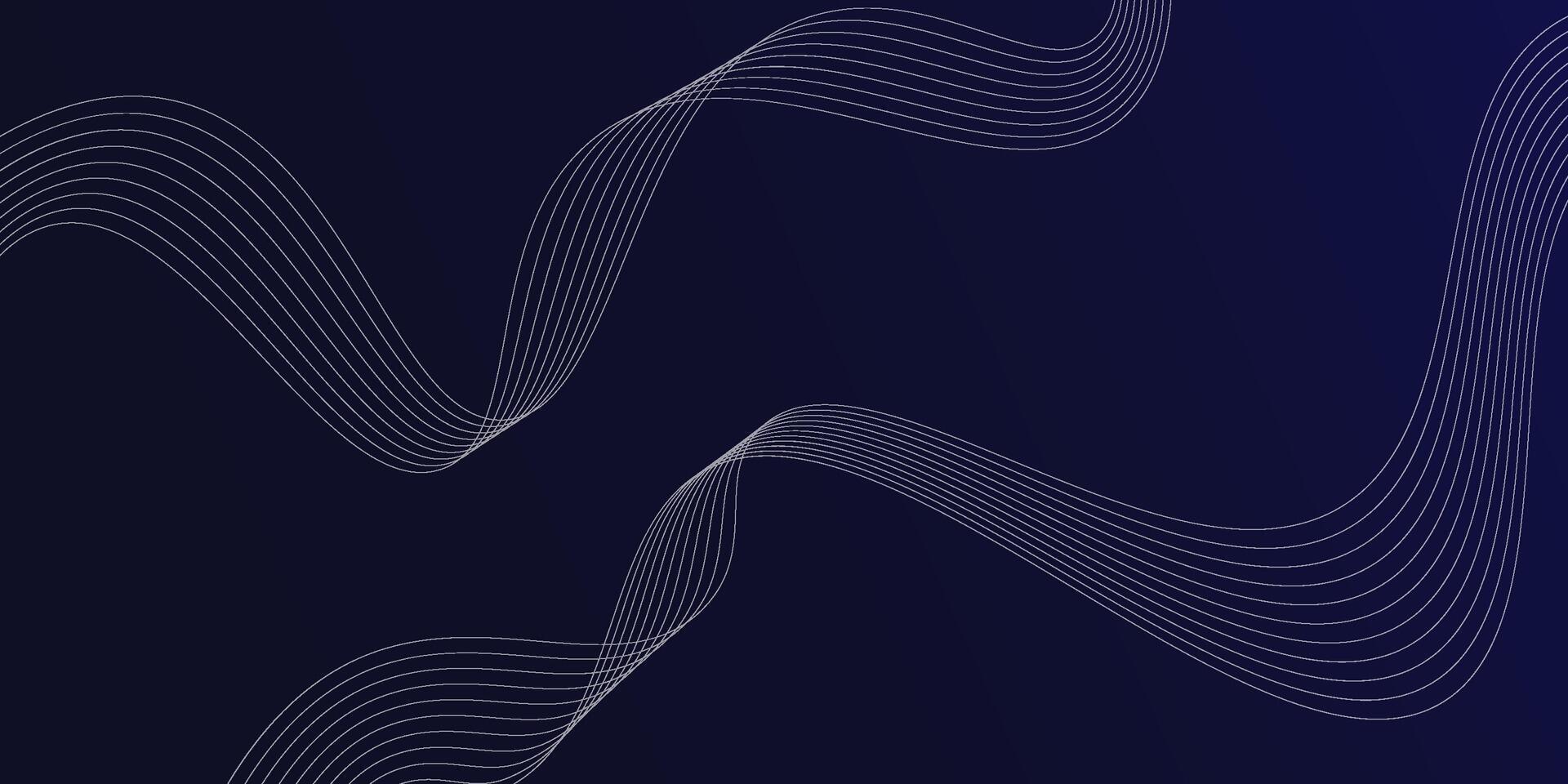 Blue gradient background wallpaper with white curved lines for background or presentation. eps10 vector