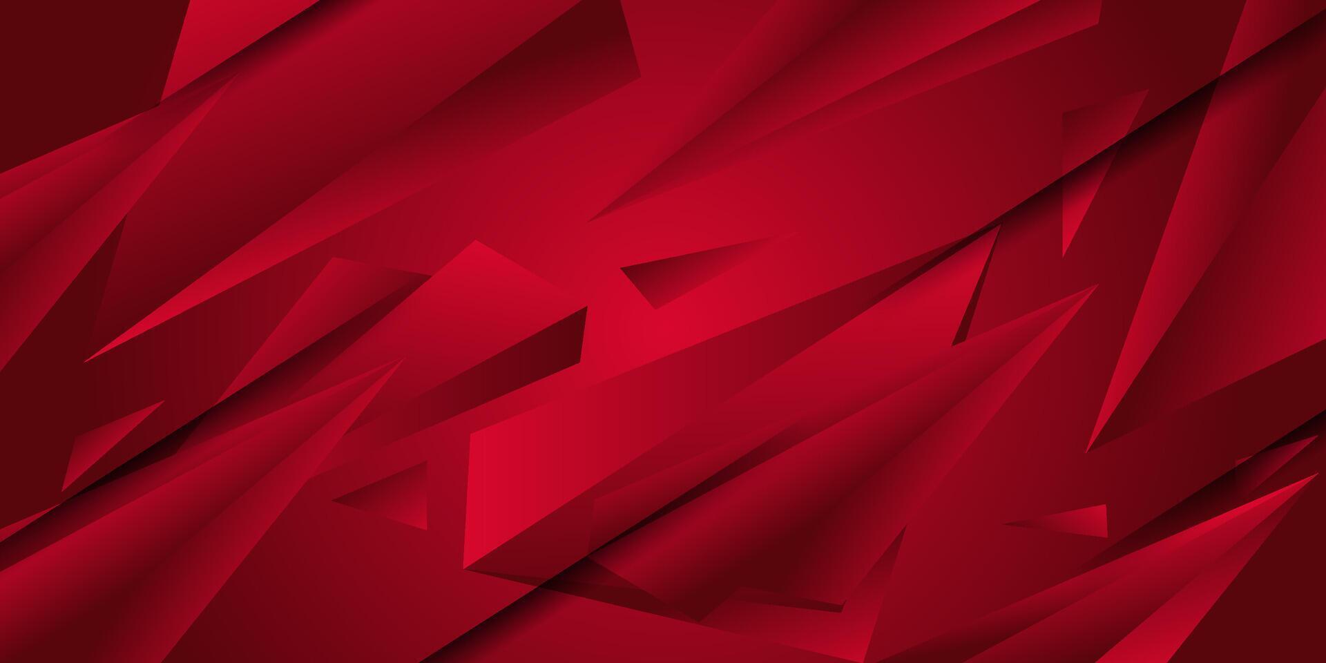 Abstract red paper cut background. Overlapping shadow design with simple realistic cross design pattern. Eps10 vector