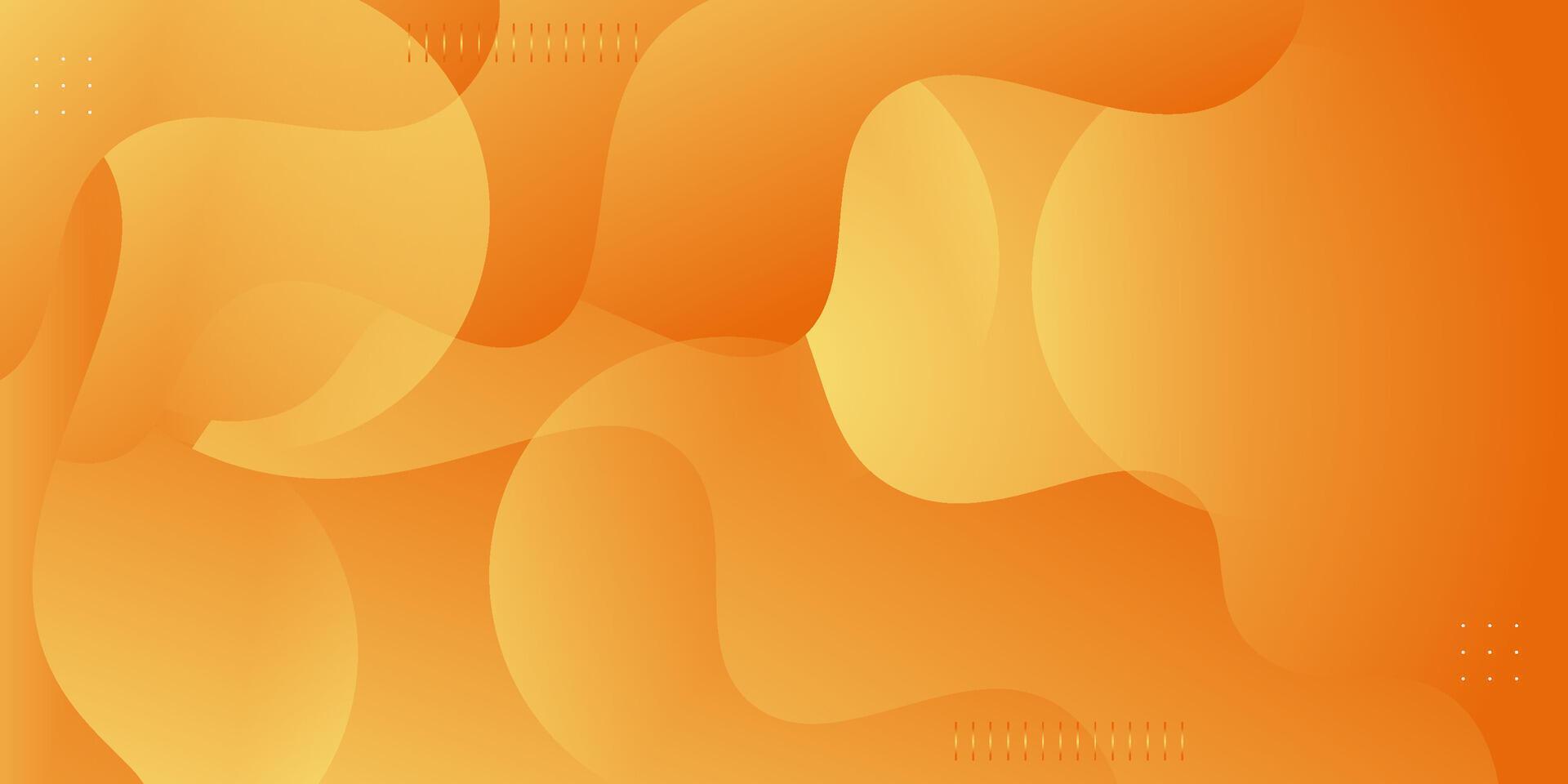 Abstract colorful wave soft orange 3D background. Wave fluid shape pattern design vector