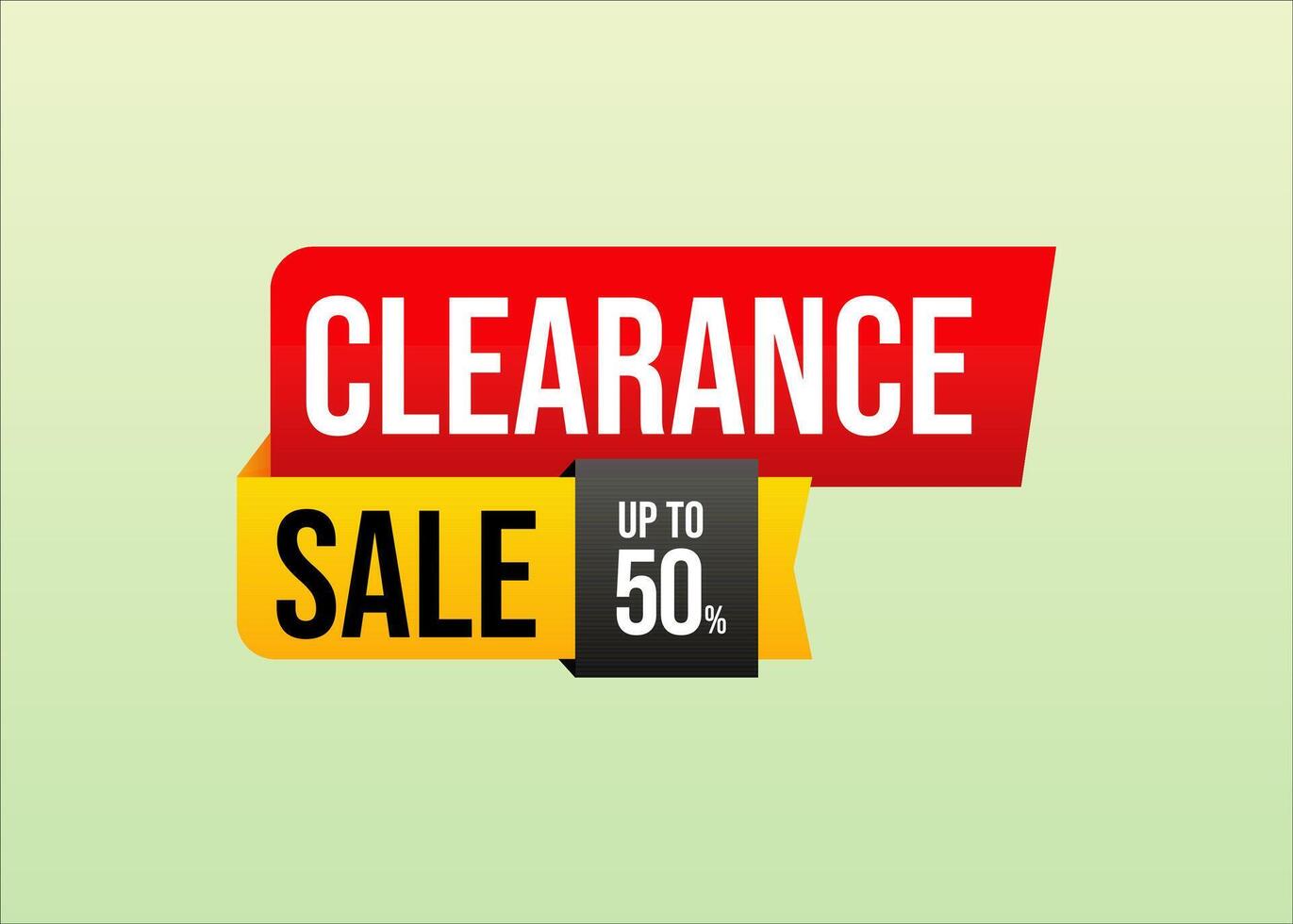Clearance sale label design, stylist design to make your promotion stand up vector
