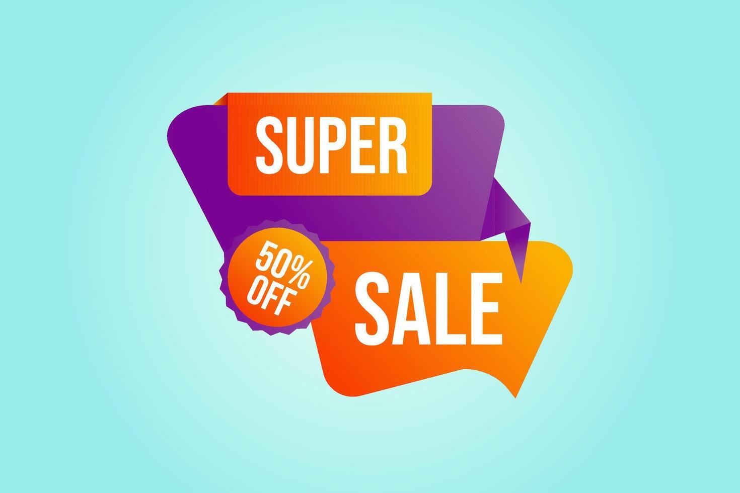 Stylist super sale label, design template vector