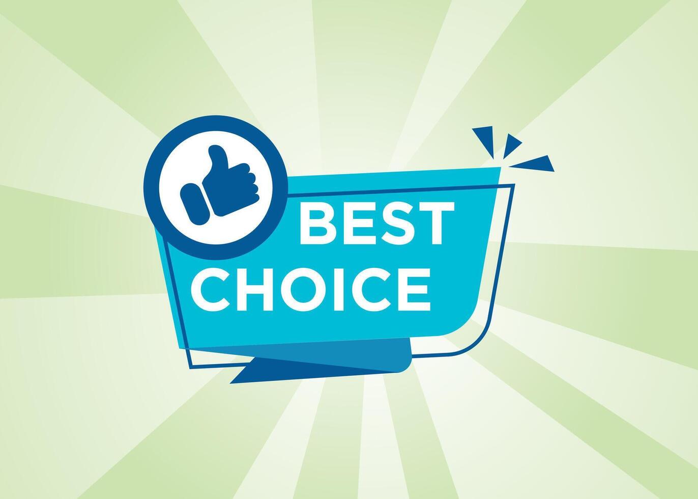 Best choice label graphic design template vector