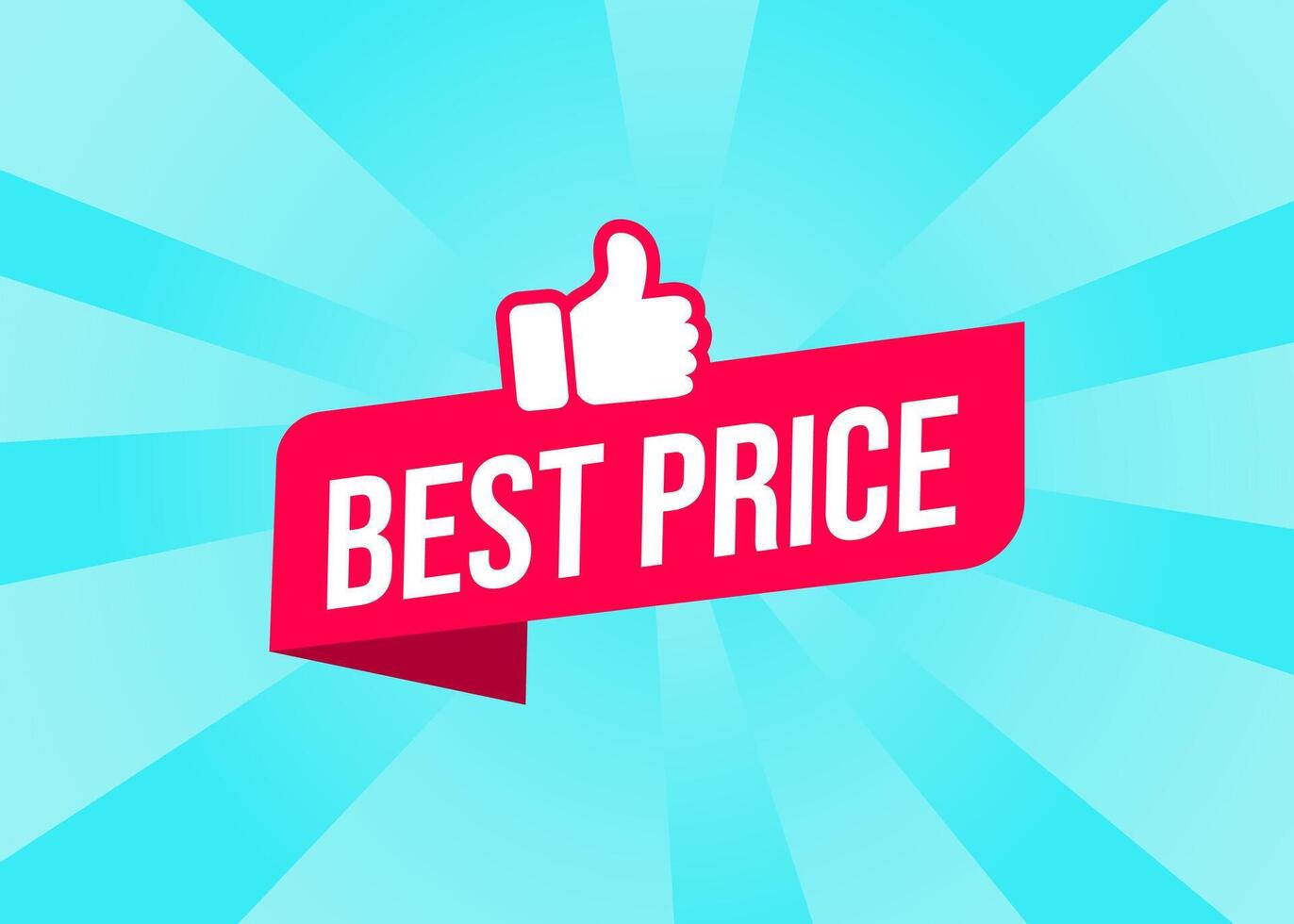 Simple and clean best price label design vector