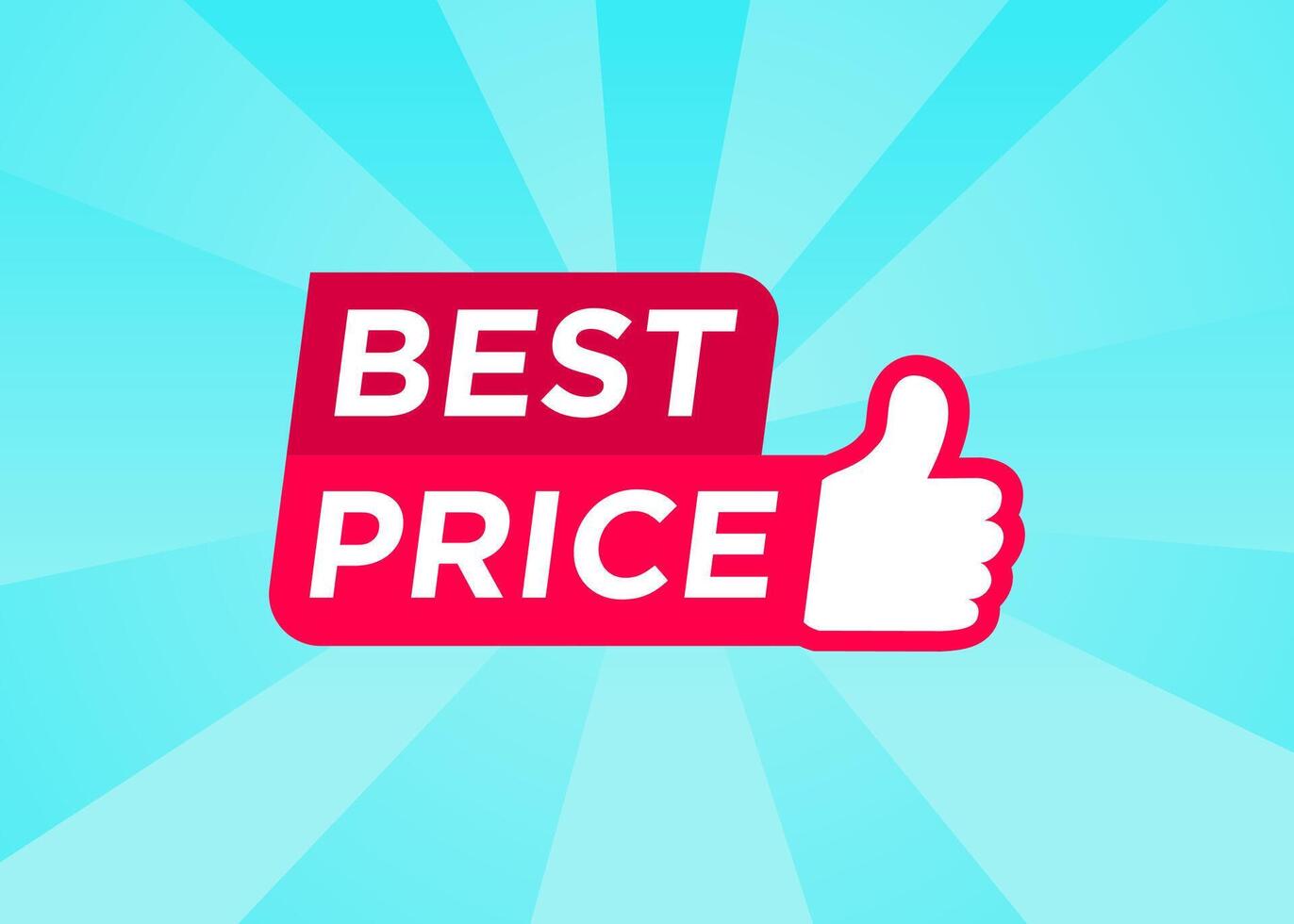 Best price label design, modern style vector