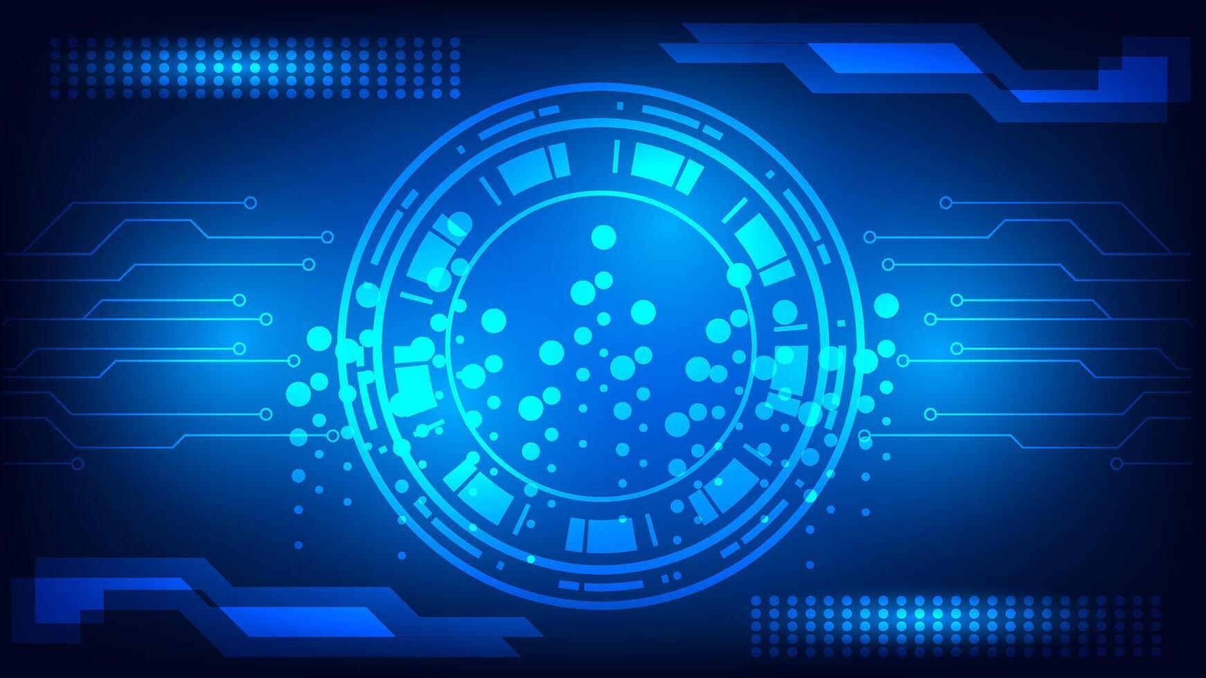 HUD Abstract Tech Background Futuristic Circuit Board Design Abstract mesh line, Blue Abstract Tech Background vector