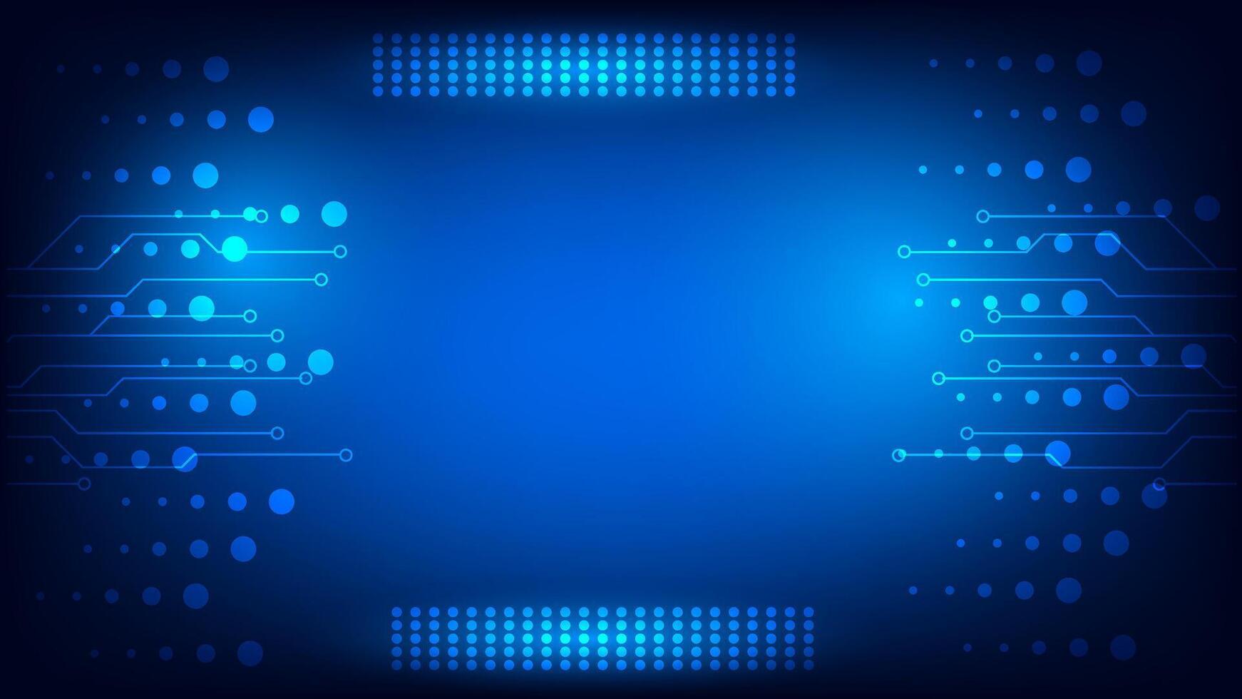 Futuristic Circuit Board Design Abstract mesh line, Blue Abstract Tech Background vector