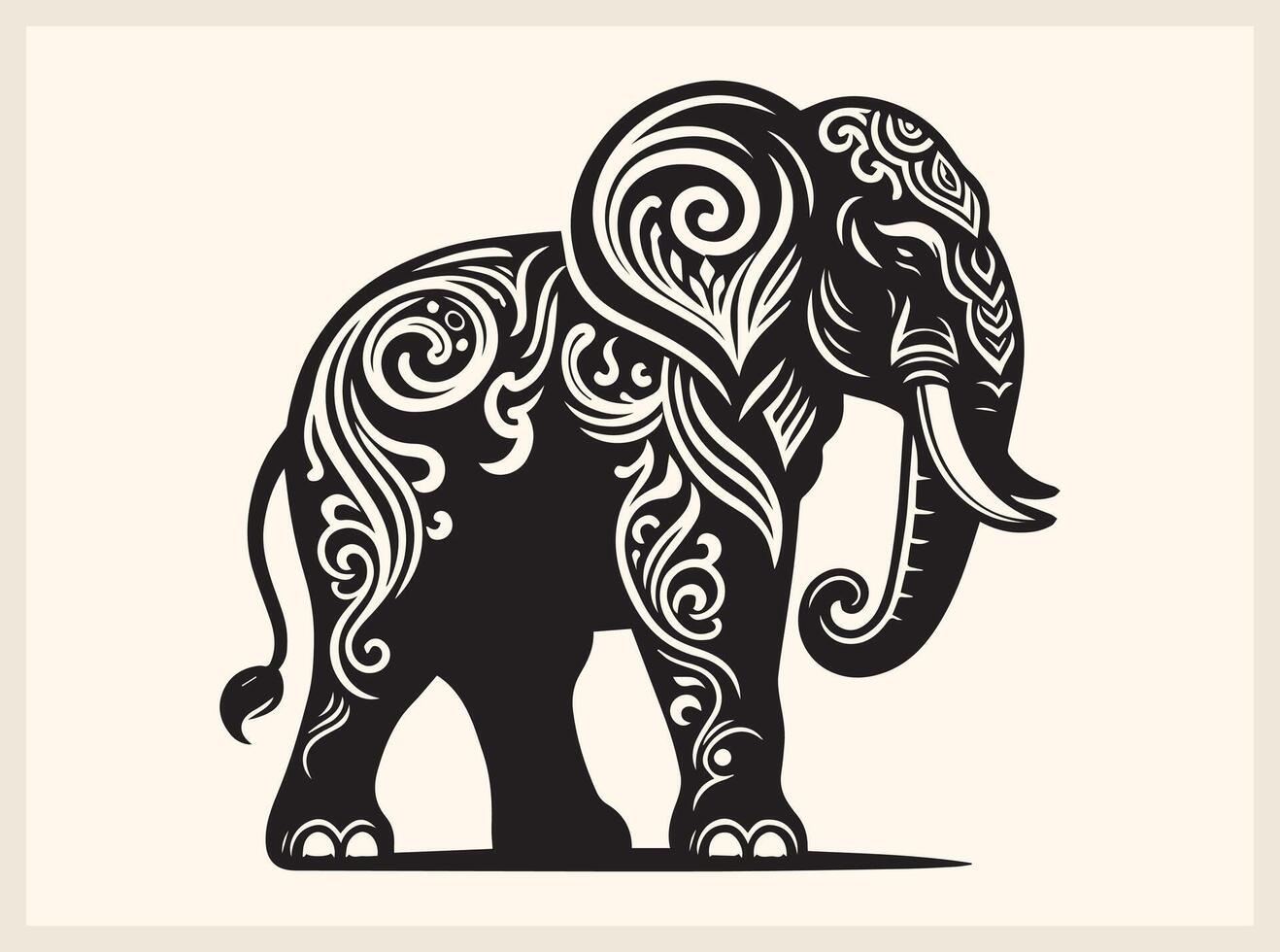 Elephant Silhouette Majestic and Powerful Elephant Designs for Creative Projects vector