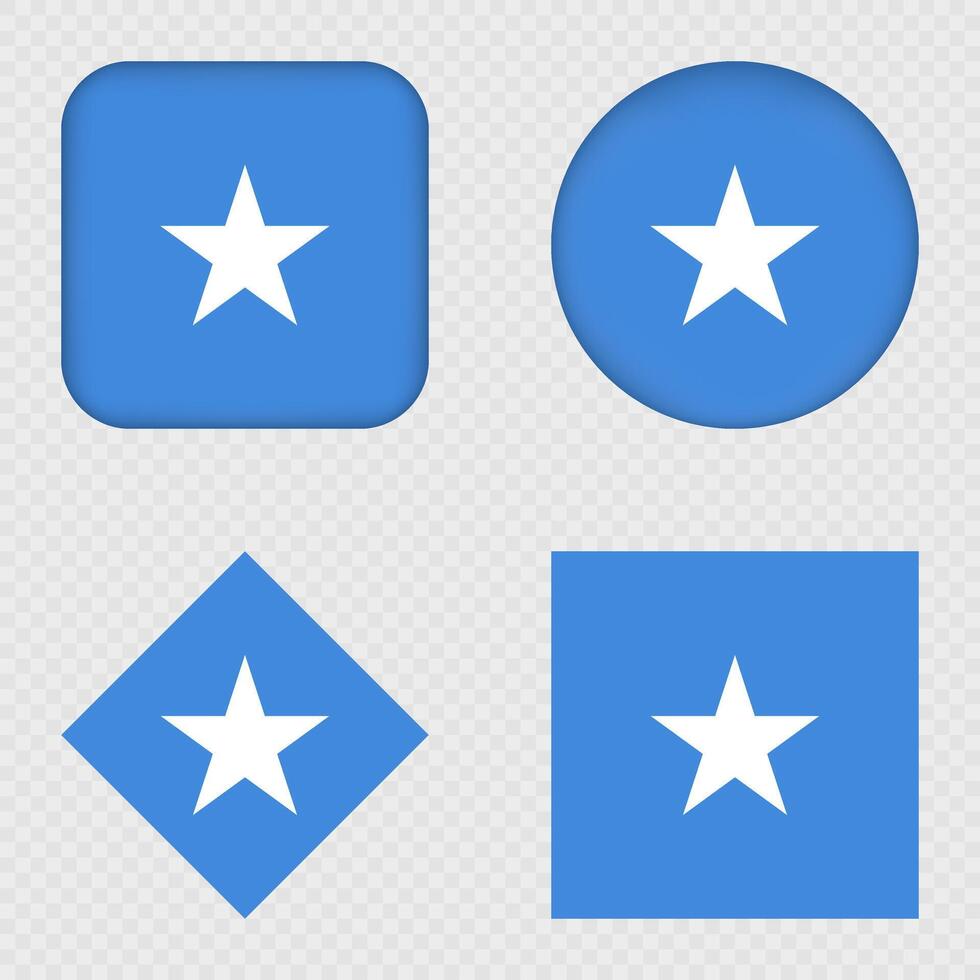Somalia Flag Icons Pack. vector