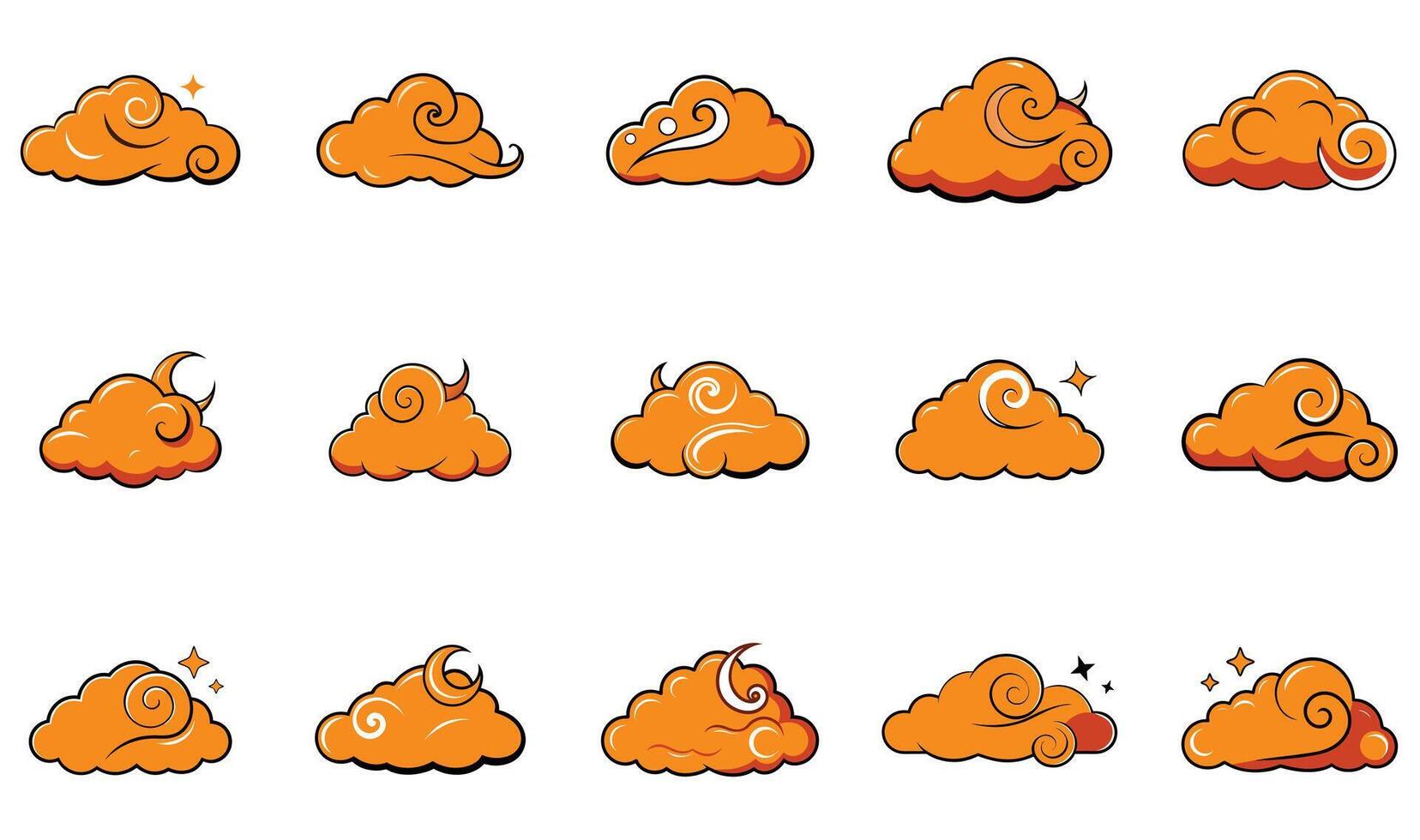 Mystical Glowing Cloud in Night Sky vector