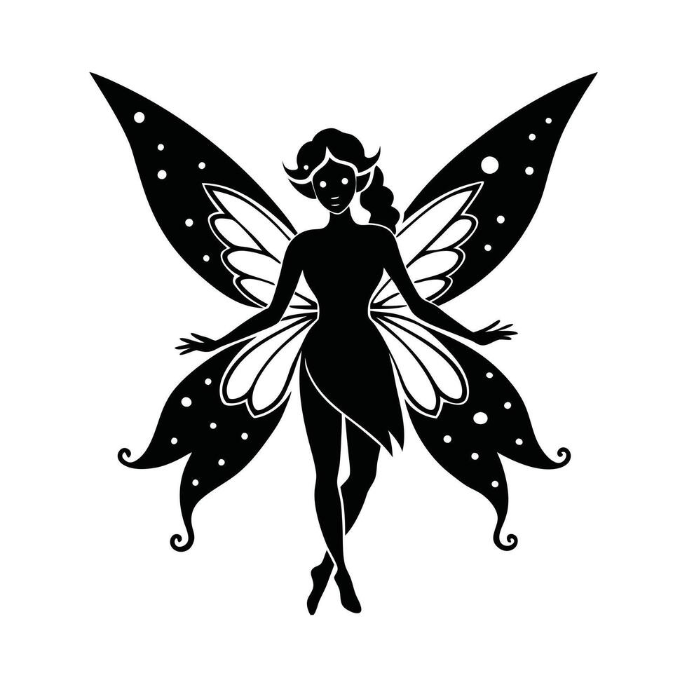 Starry Night Fairy Enchantment vector