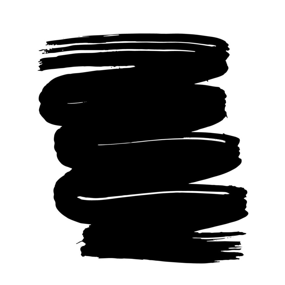 Hand Drawn Painted Brush Grunge Stroke Banner for Text Boxes vector