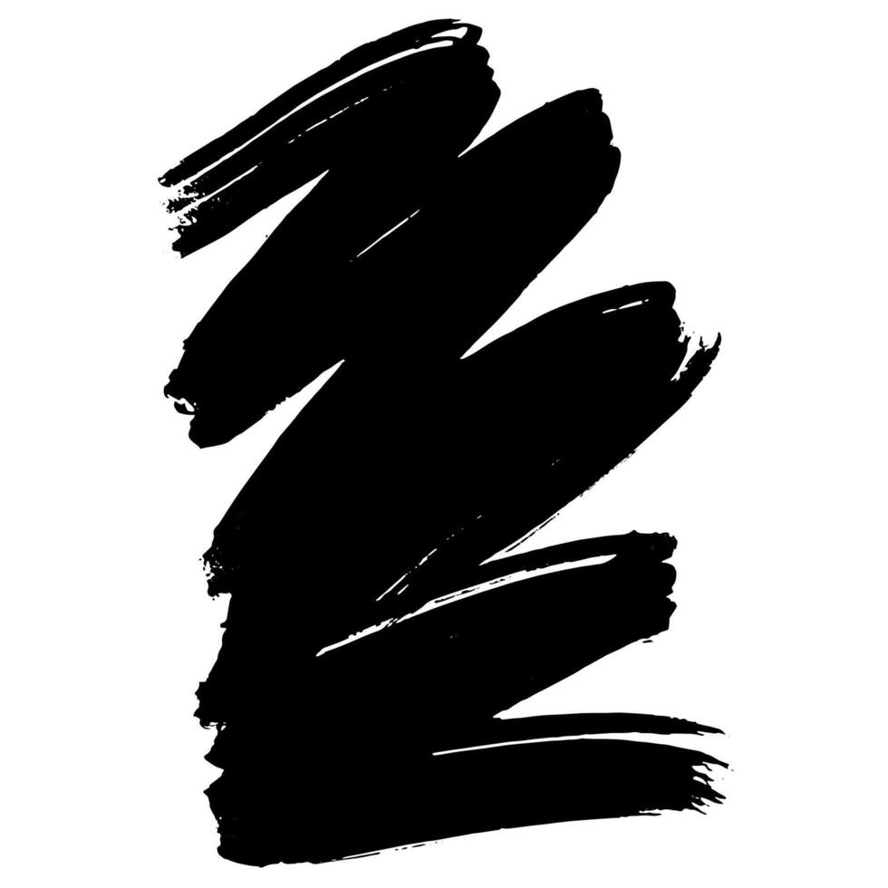 Hand Drawn Painted Brush Grunge Stroke Banner for Text Boxes vector