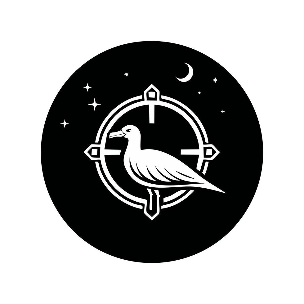 Seagull aztec logo concept vector