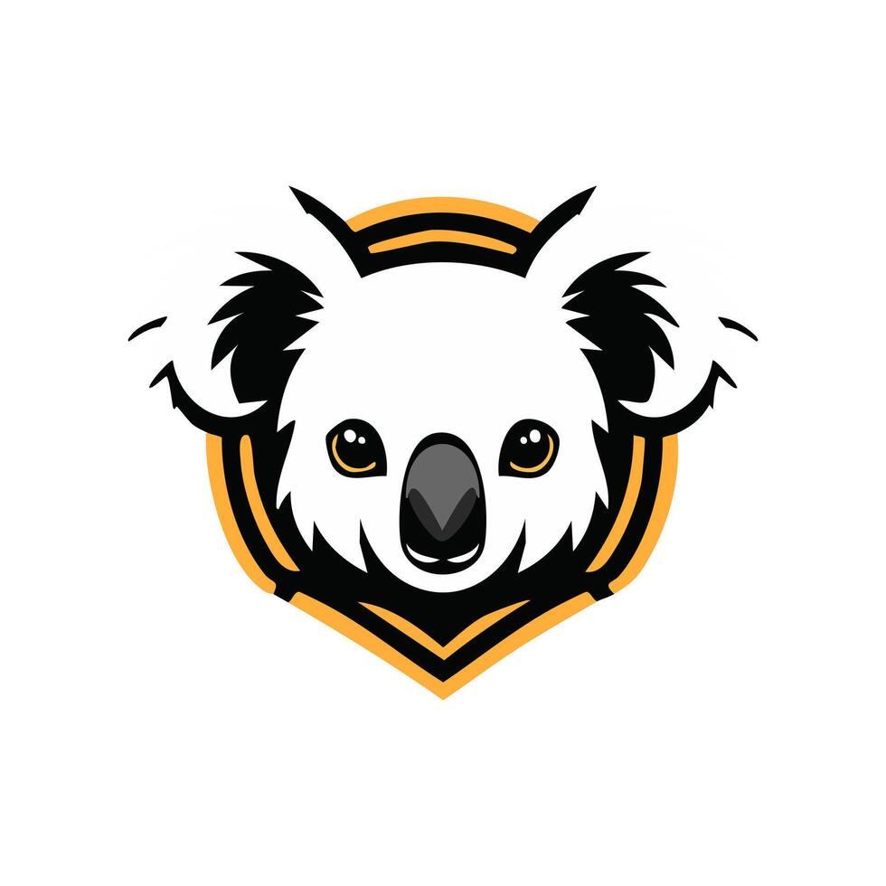 Koala aztec logo concept vector