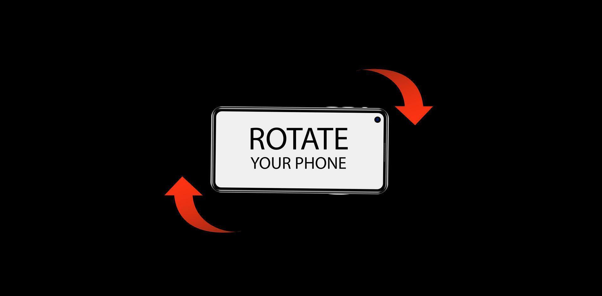 Rotate legal background experience. Rotate legal smartphone orientation. Rotate smartphone. illustration vector