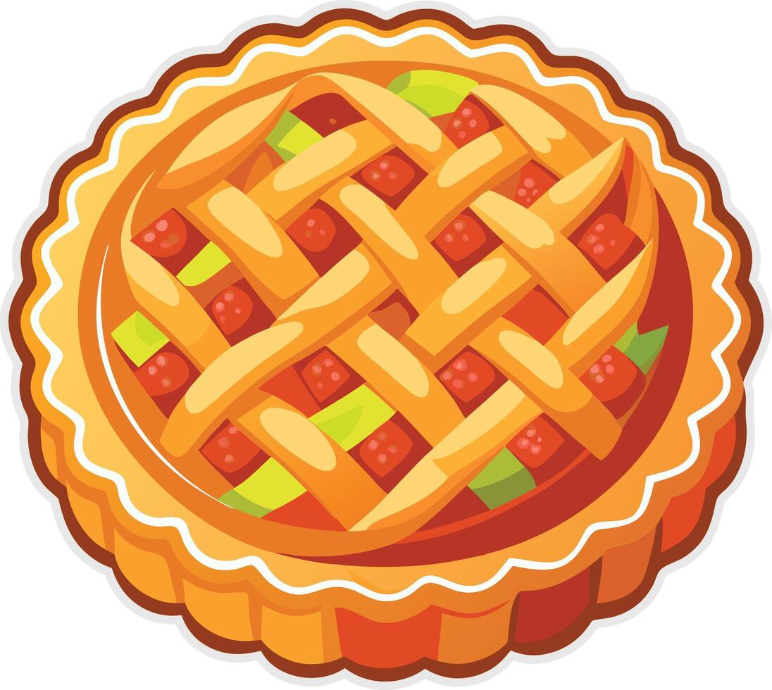 Apple Pie Delight Available on EPS File vector